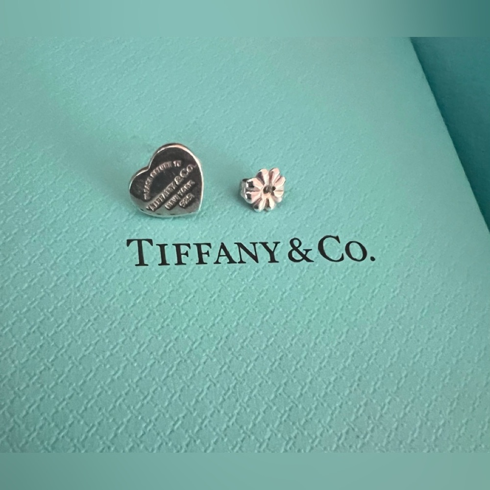 Return to Tiffany Heart Stud Earring 925 ♥️ 100% Authentic